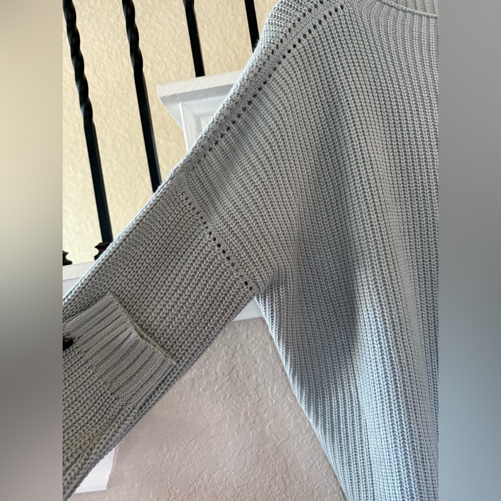 Grey knit slouchy sweater (M) - Picture 5 of 5